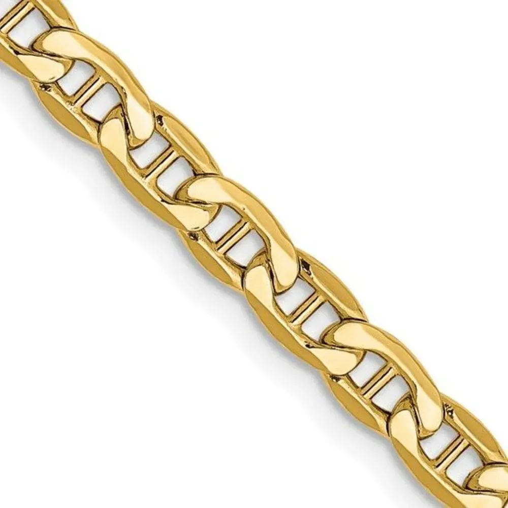 10k Gold Anchor Link Chain- 22 inches long- New